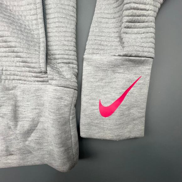 Nike Dri-Fit Ribbed Hoodie Women's XL Extra Large Training Sweatshirt Fleece - Picture 3 of 7